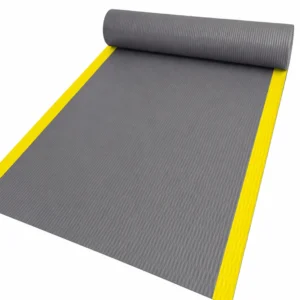 Gri ve Sarı Şeritli Yalıtkan Paspas – 100 cm