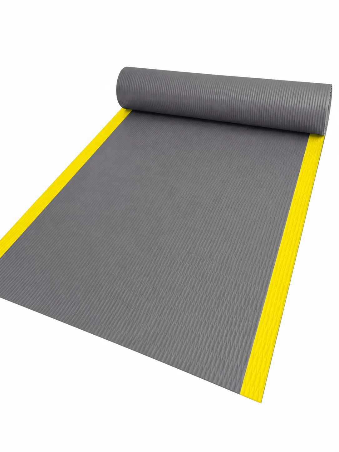 Gri ve Sarı Şeritli Yalıtkan Paspas – 100 cm